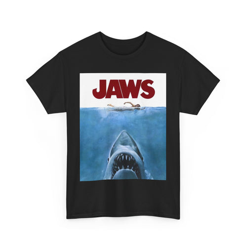 Jaws Unisex Heavy Cotton Tee | Shark T-Shirt, Movie Apparel, Summer Fashion, Fan Gift, Horror Film Merchandise